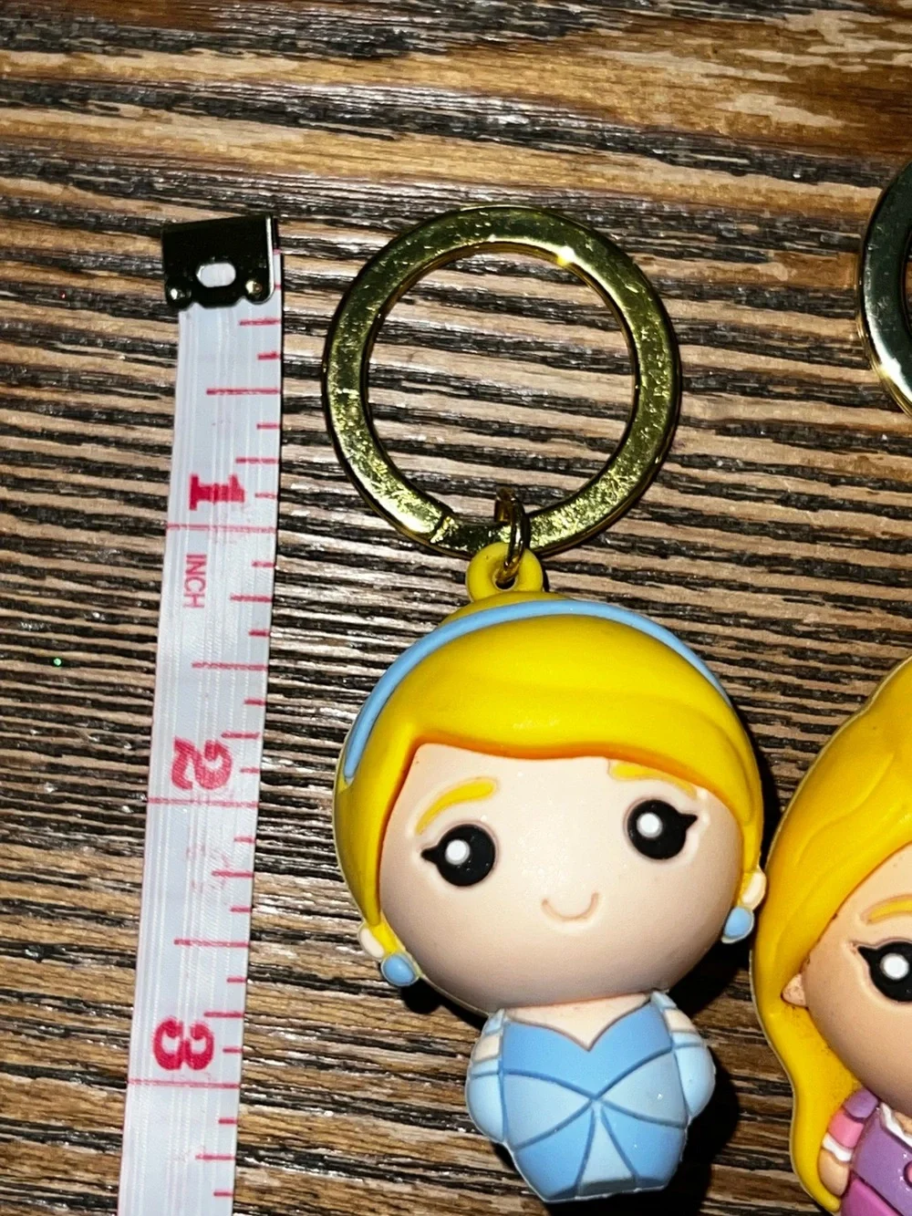 Disney Princess Cinderella and Rapunzel Keychain Set - NWOT